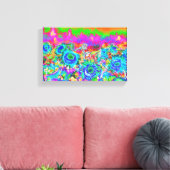 ひまわり畑 – 青 キャンバスプリント (インサイチュ (リビング))