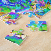 ひまわり畑 – 青 ジグソーパズル (側面)