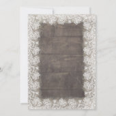 ひまわり白と青の素朴秋の結婚式 招待状 (裏面)