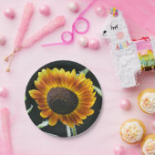 ひまわり白熱［赤熱］光を放つ紙プレート ペーパープレート (パーティー)