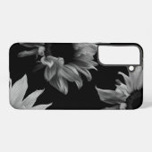 ひまわり白黒ファインアートユニーク写真 SAMSUNG GALAXYケース (裏面横)