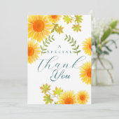 ひまわり白 サンキューカード (スタンド正面)