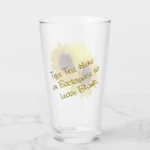 ひまわり眼鏡パーソナライズされたひまわりの贈り物 タンブラーグラス (裏面)