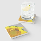 ひまわり石コースター ストーンコースター (横)