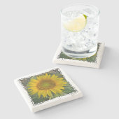 ひまわり石コースター ストーンコースター (横)