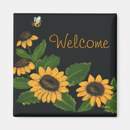 ひまわり磁石 マグネット (正面)