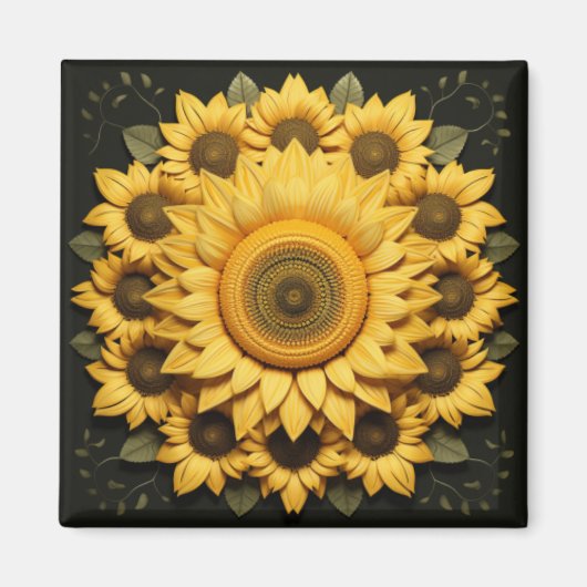 ひまわり磁石 マグネット (正面)