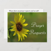 ひまわり祈りの言葉リクエストカード ポストカード (正面/裏面)