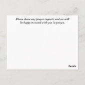 ひまわり祈りの言葉リクエストカード ポストカード (裏面)