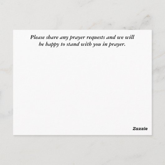 ひまわり祈りの言葉リクエストカード ポストカード (裏面)