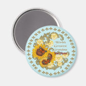 ひまわり祖母マグネット マグネット (正面/裏面)