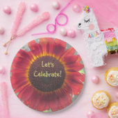 ひまわり祝に行こう ペーパープレート (パーティー)