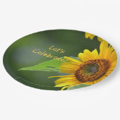 ひまわり祝 ペーパープレート (アングル)