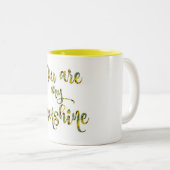 ひまわり私のサンシャイン引用文 ツートーンマグカップ (正面右)