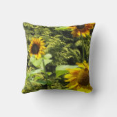 ひまわり私のハートはおばあちゃんに属している クッション (裏面)