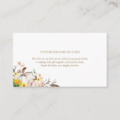 ひまわり秋の結婚式カスタムエンクロージャカード エンクロージャーカード (正面)