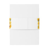 ひまわり秋の結婚式招待状用帯 招待状ベリーバンド (裏面例)