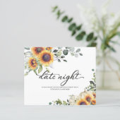 ひまわり秋ブライダルシャワーデイトナイトカード (スタンド正面)