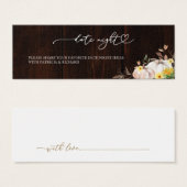 ひまわり秋ブライダルシャワーデイトナイトカード (正面&裏面)