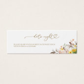 ひまわり秋ブライダルシャワーデイトナイトカード (正面)