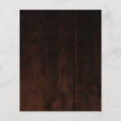 ひまわり秋予算ブライダルシャワー招待状 チラシ (裏面)