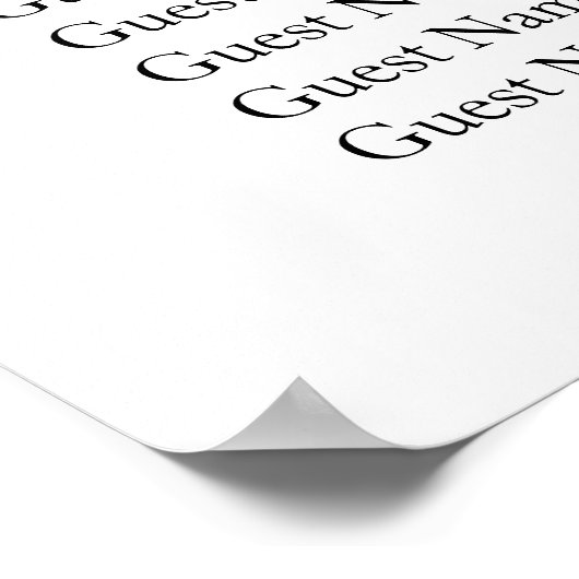 ひまわり秋秋の結婚式座席表 ポスター (角)