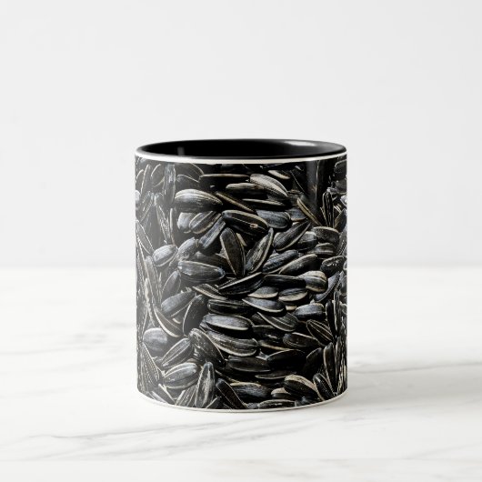 ひまわり種カッコいいおもしろい ツートーンマグカップ (中央)