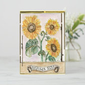 ひまわり種子の招待/発表 招待状 (スタンド正面)