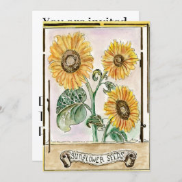 ひまわり種子の招待/発表 招待状