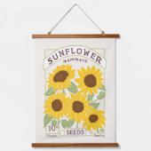 ひまわり種子パケッぶら下がったトのタペストリー 吊り下げ型タペストリー (正面)