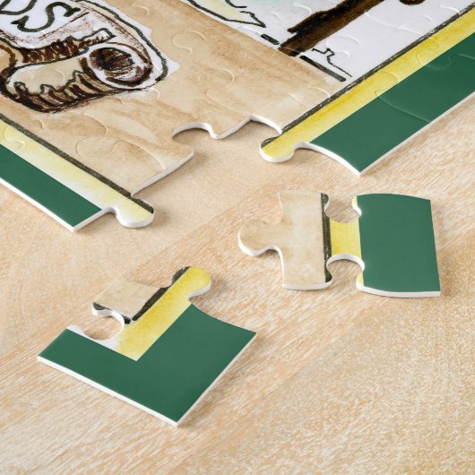 ひまわり種子 ジグソーパズル (側面)