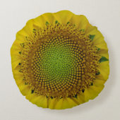 ひまわり種子、スパイラル、黄金比 ラウンドクッション (裏面)