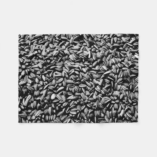 ひまわり種子 フリースブランケット (正面(横))