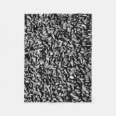 ひまわり種子 フリースブランケット (正面)