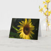 ひまわり空白のグリーティングカード カード (黄色い花)