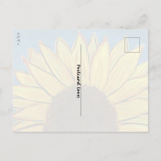 ひまわり立ち ポストカード (裏面)