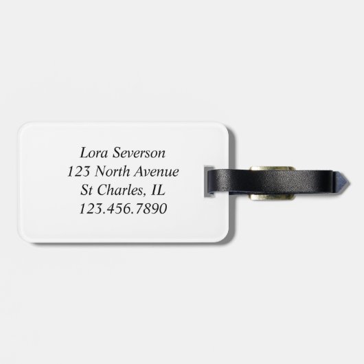 ひまわり立ち ラゲッジタグ (裏面横)