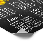 ひまわり第1期誕生日シーティングチャート ポスター (角)