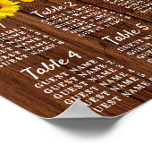 ひまわり第1期誕生日シーティングチャート ポスター (角)