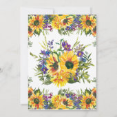 ひまわり第2誕生日招待状 招待状 (裏面)