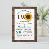 ひまわり第2誕生日 招待状 (スタンド正面)