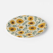 ひまわり紙とパーティープレート ペーパープレート (アングル)