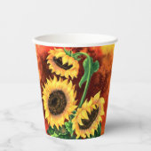 ひまわり紙カップ 紙コップ (正面)