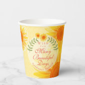 ひまわり紙カップ 紙コップ (正面)