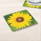 ひまわり紙コースター ペーパーコースター (アングル)