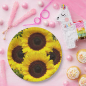 ひまわり紙プレート ペーパープレート (パーティー)
