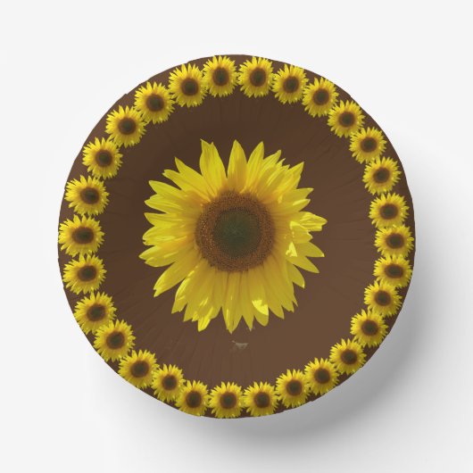 ひまわり紙丼 ペーパーボウル (正面)