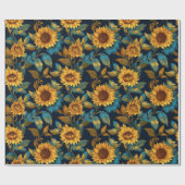 ひまわり素晴らしすべての行事 ラッピングペーパー (フラット)