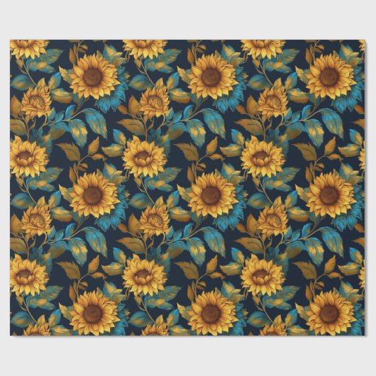 ひまわり素晴らしすべての行事 ラッピングペーパー (フラット)