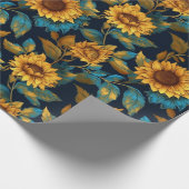 ひまわり素晴らしすべての行事 ラッピングペーパー (角)